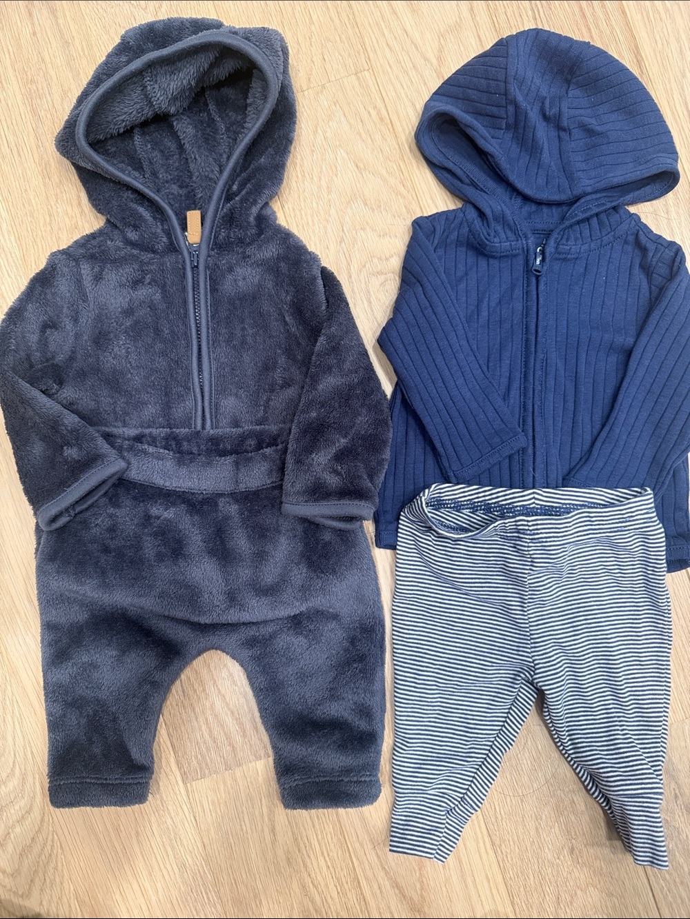 Carters Baby Navy sets - Zip Front hoody